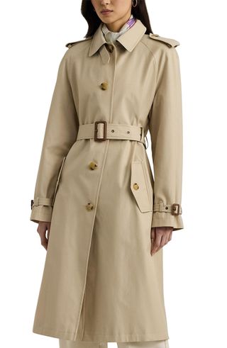 Belted Water Resistant Trench Coat