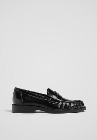 Loafers With Gathered Detail