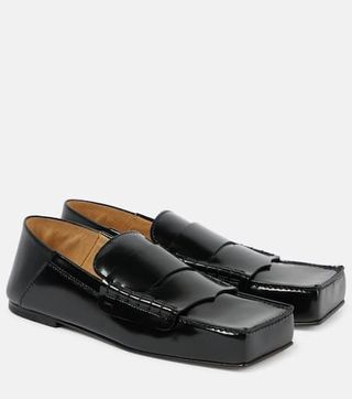 Les Mocassins Carré Leather Loafers