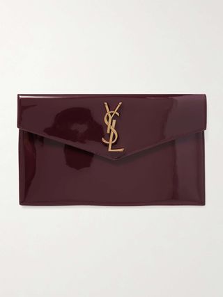 Uptown Patent-Leather Pouch