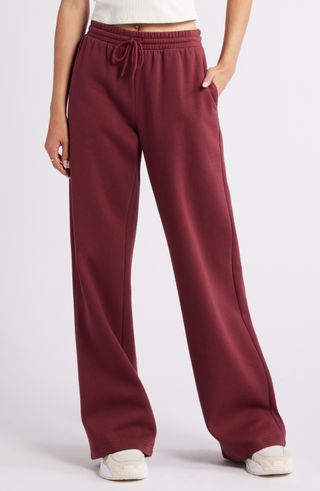 Wide Leg Fleece Pants