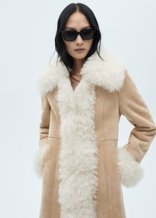 Shearling-Lined Coat - Women | Mango United Kingdom