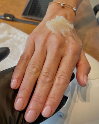 winter nail care tips hand exfoliation