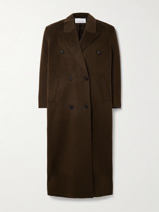 Gaia Double-Breasted Wool-Blend Coat