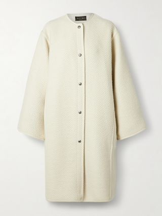 Silk, Wool, Cashmere and Linen-Blend Coat