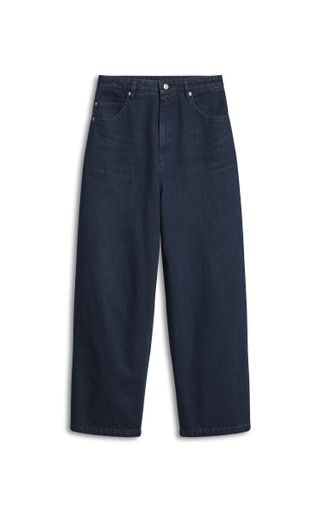 High Rise Barrel Leg Denim Jean