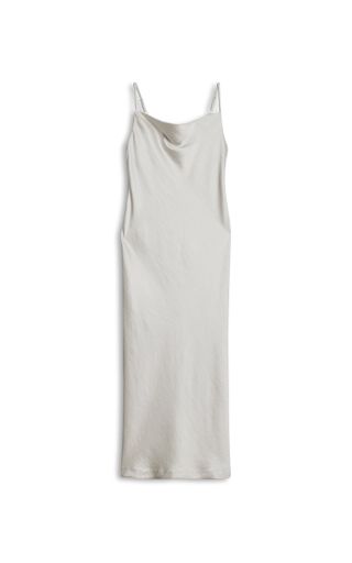 Satin Cowl Neck Maxi Slip Dress