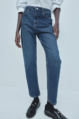 Slim Mom High Ankle Jeans