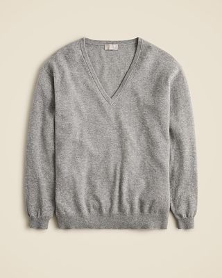 Cashmere Relaxed V-Neck Sweater