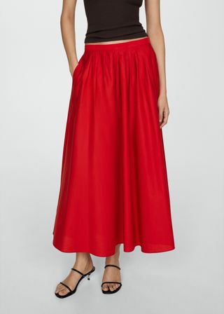 Pleated Midi-Skirt - Women | Mango Usa