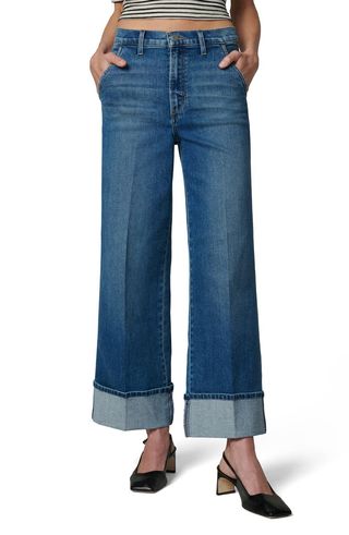 The Trixie Cuffed High Waist Ankle Wide Leg Jeans