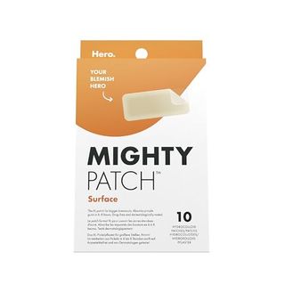 Mighty Patch Surface Spot Patches by Hero Cosmetics, Xl Spot Remover Hydrocolloid Patches, Day & Night Acne Treatment & Anti Acne Dots, Face & Body Spot Treatment Stickers - 10 Large Pimple Patches