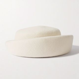 GIGI BURRIS, Laura Wool-Felt Pillbox Hat