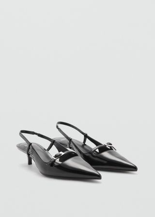 Slingback Heeled Shoes With Buckle