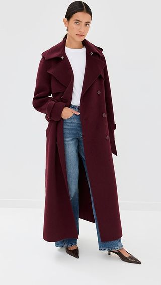 Simkhai Rumi Belted Long Coat