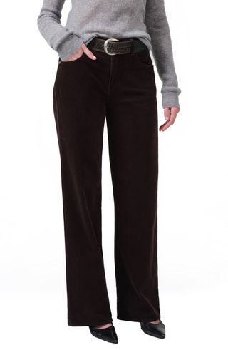 Annina High Waist Corduroy Wide Leg Pants