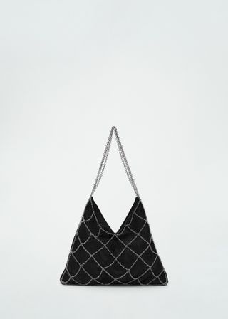 Guipure Mesh Chain Bag - Women | Mango United Kingdom