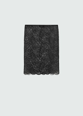 Semi-Transparent Guipure Skirt - Women | Mango United Kingdom