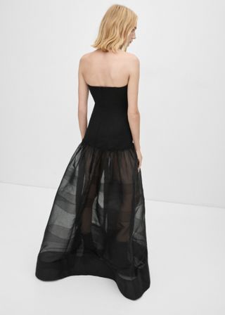 Corset Dress With Semi-Transparent Skirt - Women | Mango Usa