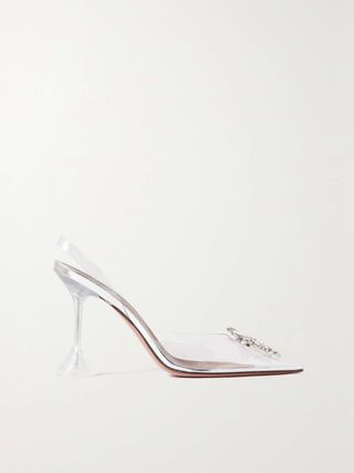 Begum Crystal-Embellished Pvc Slingback Pumps