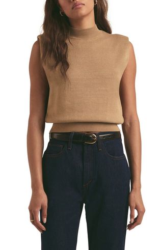 The Whitney Sleeveless Knit Crop Top