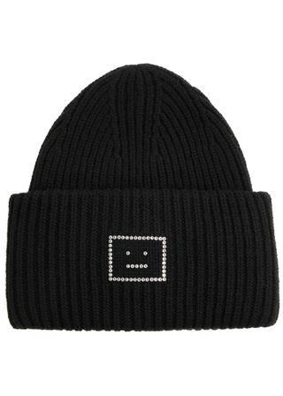 Logo-Embellished Wool Beanie