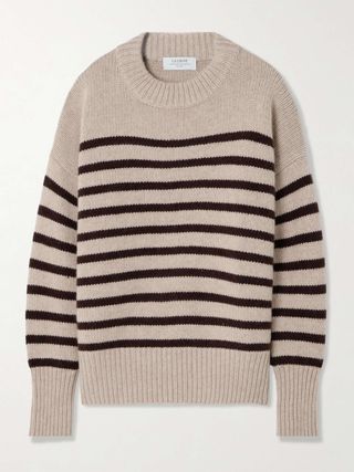 Marina Striped Wool and Cashmere-Blend Sweater