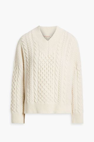 Cable-Knit Wool Sweater