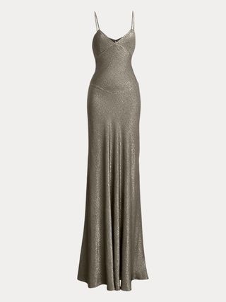 Ralph Lauren, Natalie Textured Metallic Evening Dress