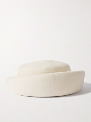 GIGI BURRIS, Laura Wool-Felt Pillbox Hat