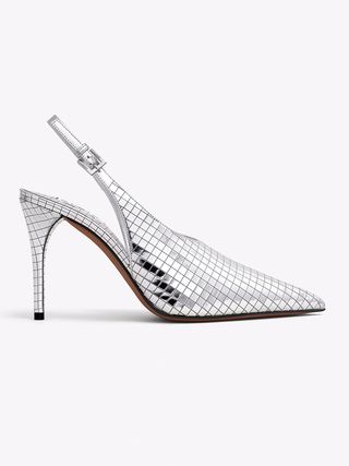 Alaïa, Mirrored Leather Slingback Pumps