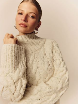 Jax Chunky Cable Knit Turtleneck