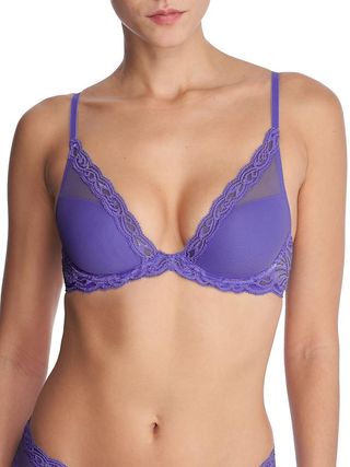 Natori Feathers Plunge T-Shirt Bra in Purple