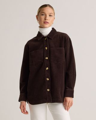 Organic Stretch Corduroy Shirt Jacket