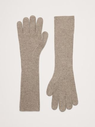 Signature Cashmere Long Gloves