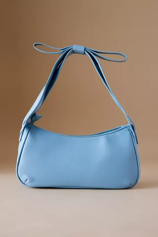 Mali + Lili Pebbled Bow Shoulder Bag