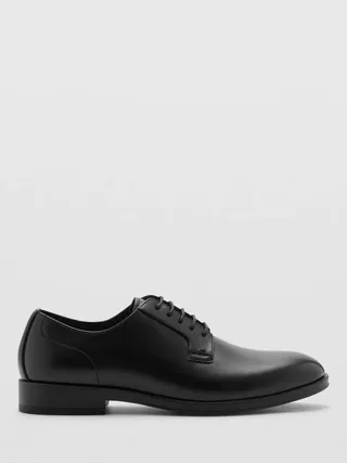 Mango Paris Oxford Shoes, Black