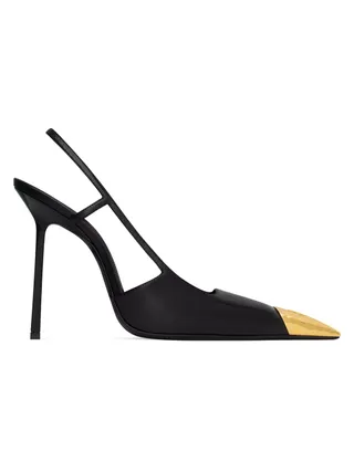 Saint Laurent, Jeanne Slingback Pumps in Smooth Leather