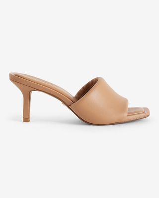 Express, Thin Mid Heel Mule Sandals