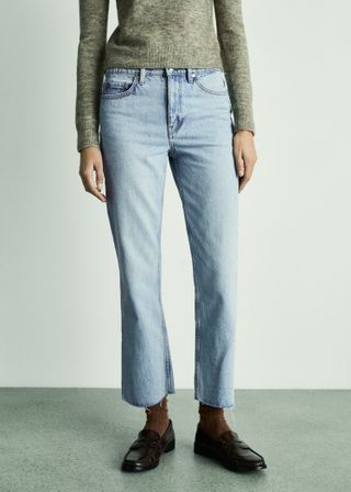 Blanca Straight-Fit Cropped Jeans - Women | Mango United Kingdom