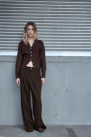 Trousers With Double Pleat