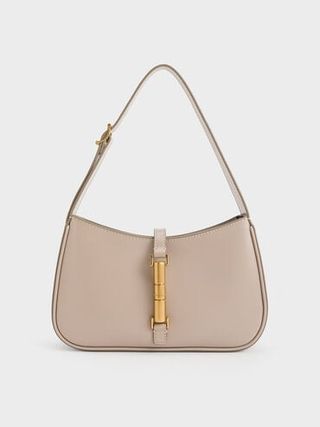 Cesia Metallic Accent Shoulder Bag