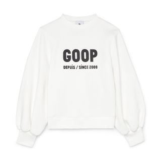 G. Label by Goop Wu Graphic Puff-Sleeve Pullover