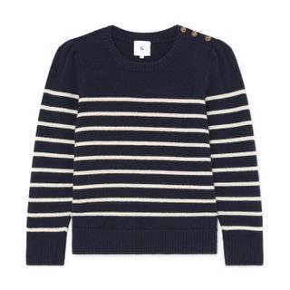 G. Label by Goop the Girlfriend Striped Crewneck