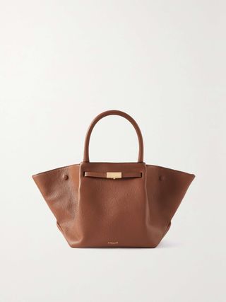 New York Medium Textured-Leather Tote