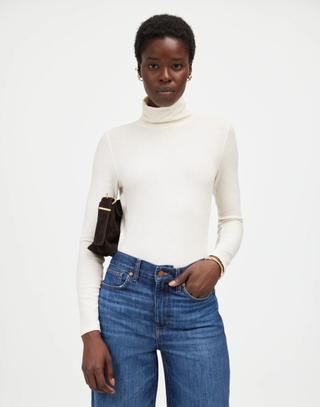 Madewell Ribbed Turtleneck Long-Sleeve Tee