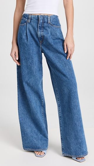 Slvrlake Taylor Wide Pleated Jeans