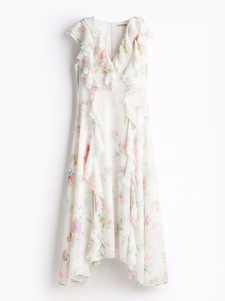 H&M, Flounced Chiffon Dress