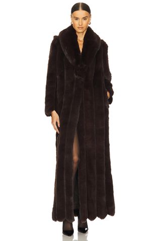 LOBA Luciana Faux Fur Maxi Coat