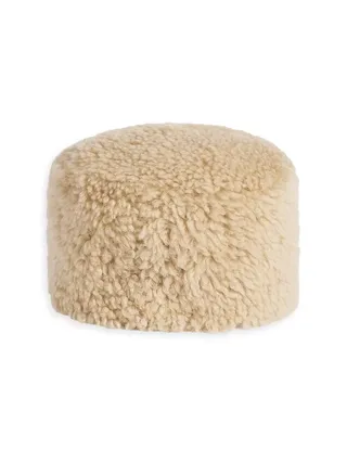 Shearling Pillbox Hat